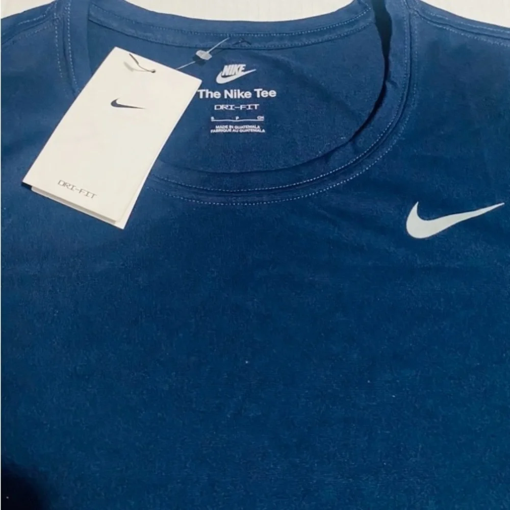 Nike Blue Fitted Short Sleeve T-Shirt